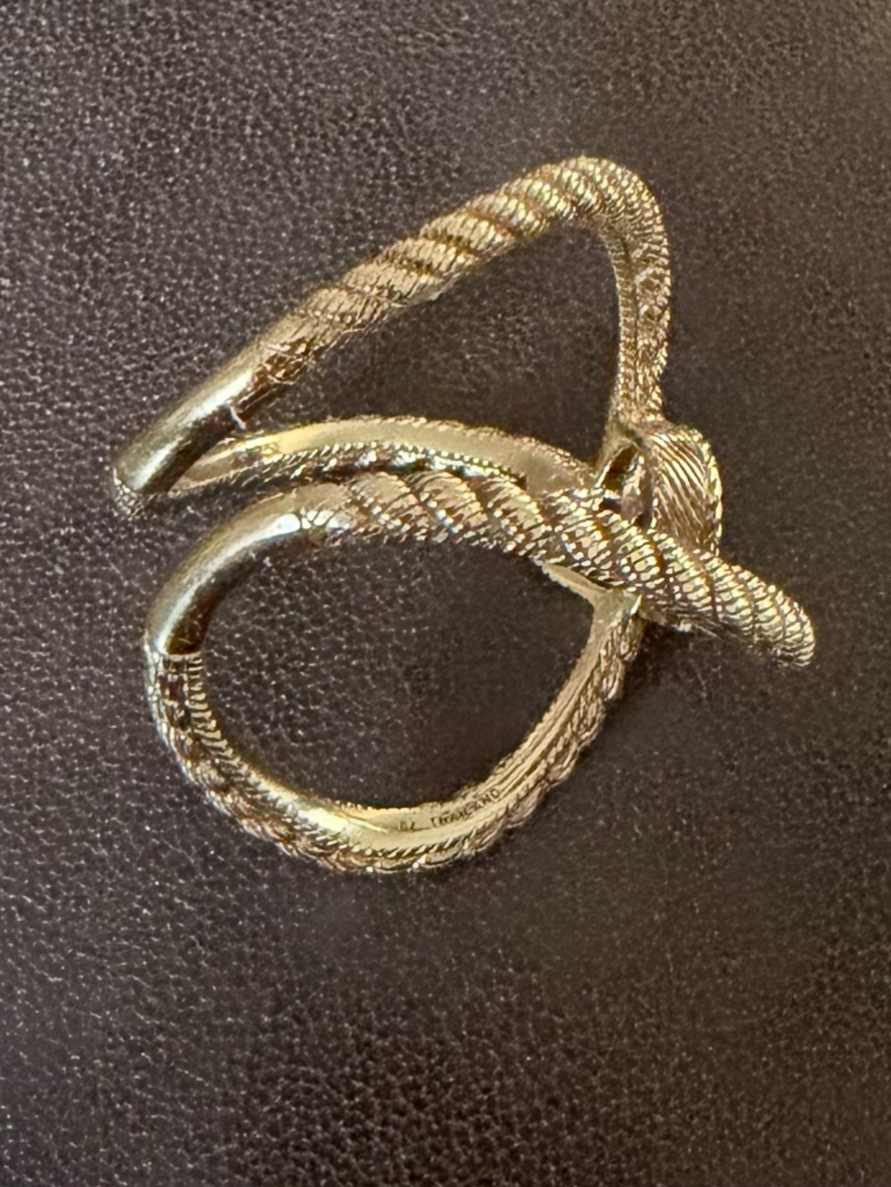 Judith Ripka Gold Rope Heart Cluster Ring - Picture 2 of 2